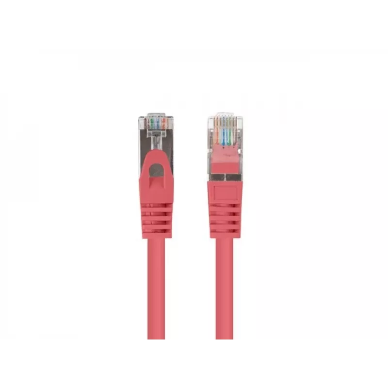 Lanberg PCF6-20CC-0100-R Cavo patch Cat.6 F/UTP, confezione da 10, 1 m, Rosso