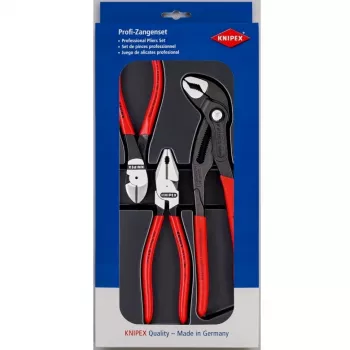 Knipex set di pinze Power-Pack, 3 pezzi, lucidate, plastica