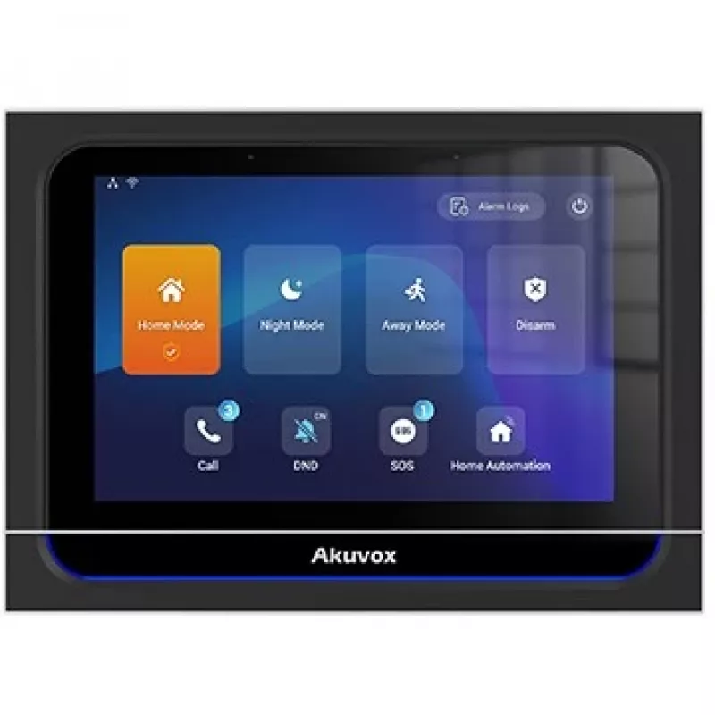 Unità di controllo centrale smart home Akuvox X933H nero 7 pollici touchscreen