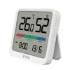 Sensore di temperatura e umidità per interni SAVIO CT-01/W, display LCD, -10–55 °C, 10–99 % rH, batteria CR2032