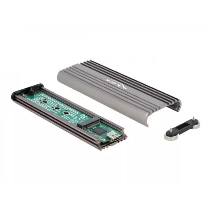 Case per SSD DeLOCK 42001 argento M.2