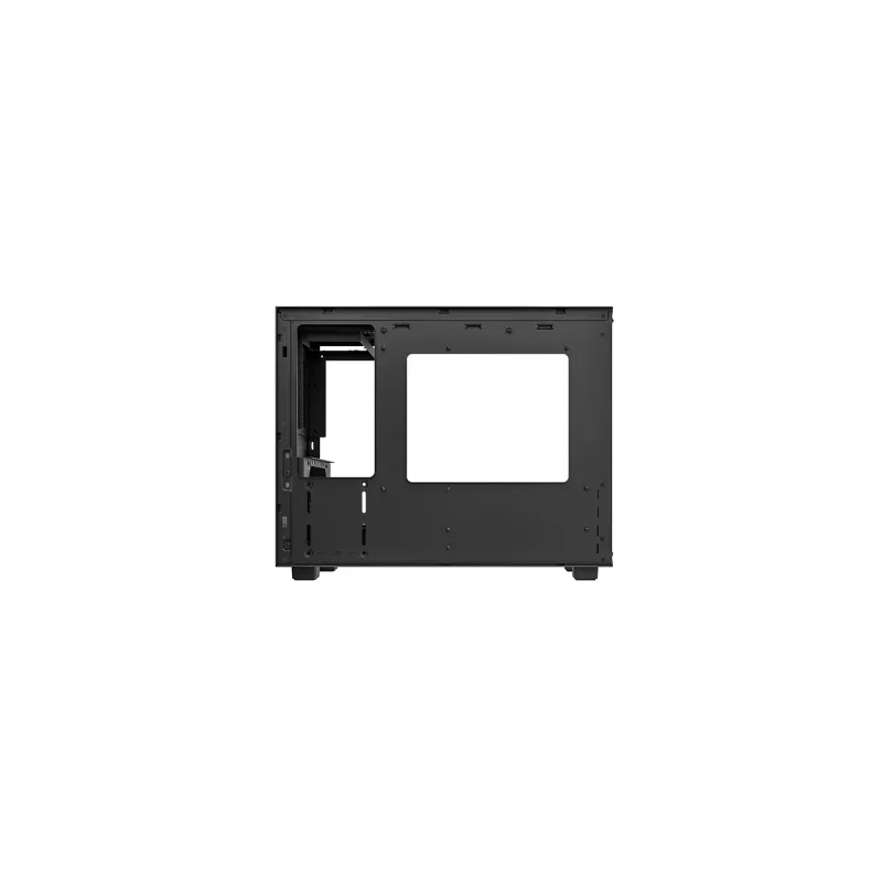 DeepCool CH160 PLUS R-CH160-BKNGM0-G case compatto per computer (SFF), Mini-ITX/Micro-ATX, vetro temperato, nero