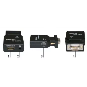Microconnect MC-CONMVGAHM convertitore di segnale video