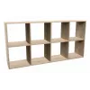 Libreria topper MALAX 2X4 SONOMA, rovere sonoma, 8 ripiani, 1470×300×750 mm