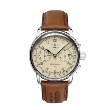 Orologio al quarzo Zeppelin Mediterranee 9670-5 — acciaio inox, impermeabile