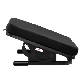 Poggiapiedi MACLEAN MC-460 poggiapiedi ergonomico imbottito in metallo, base antiscivolo, inclinazione -20–20°, carico max 20 kg, nero