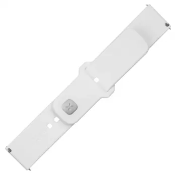 Fixed | Sporty Strap Set con chiusura rapida 22 mm per smartwatch | 160-235 mm | Bianco | Silicone