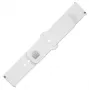 Fixed | Sporty Strap Set con chiusura rapida 22 mm per smartwatch | 160-235 mm | Bianco | Silicone