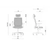 Sedia da ufficio ergonomica ESTA nero