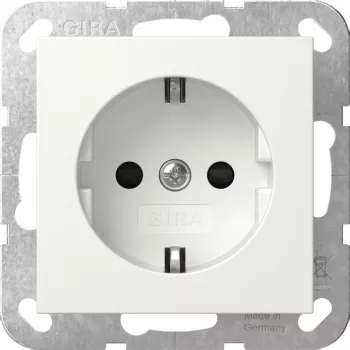 gira Inserto presa SCHUKO System 55 bianco puro modello 445303, per telai System 55