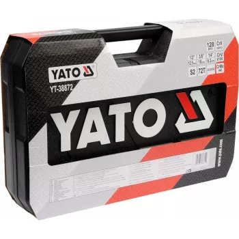 YATO SET DI CHIAVI A VITE E A BUSSOLA 1/4, 3/8, 1/2 128 pezzi 38872