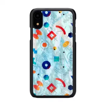 Custodia protettiva iKins per iPhone XR – nero design Poppin Rock