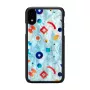 Custodia protettiva iKins per iPhone XR – nero design Poppin Rock