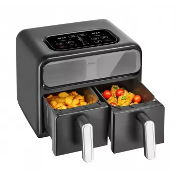 Amica AFM 7020 friggitrice ad aria doppia, 8 l, 2400 W, nera