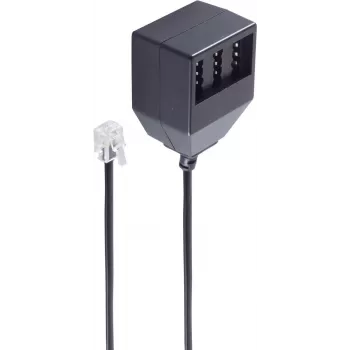 Cavo telefonico ShiverPeaks BS71017-1 0,2 m nero