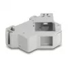 DeLOCK 67043 Supporto Keystone per guida DIN con messa a terra, grigio
