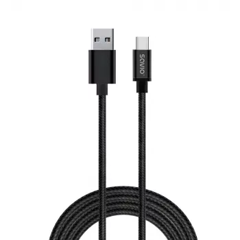 Savio CL-129 cavo USB 2 m USB 2.0 USB A USB C nero
