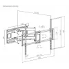 Gembird WM-120 pc(s)-01 supporto/sostegno TV 3,05 m (120) nero