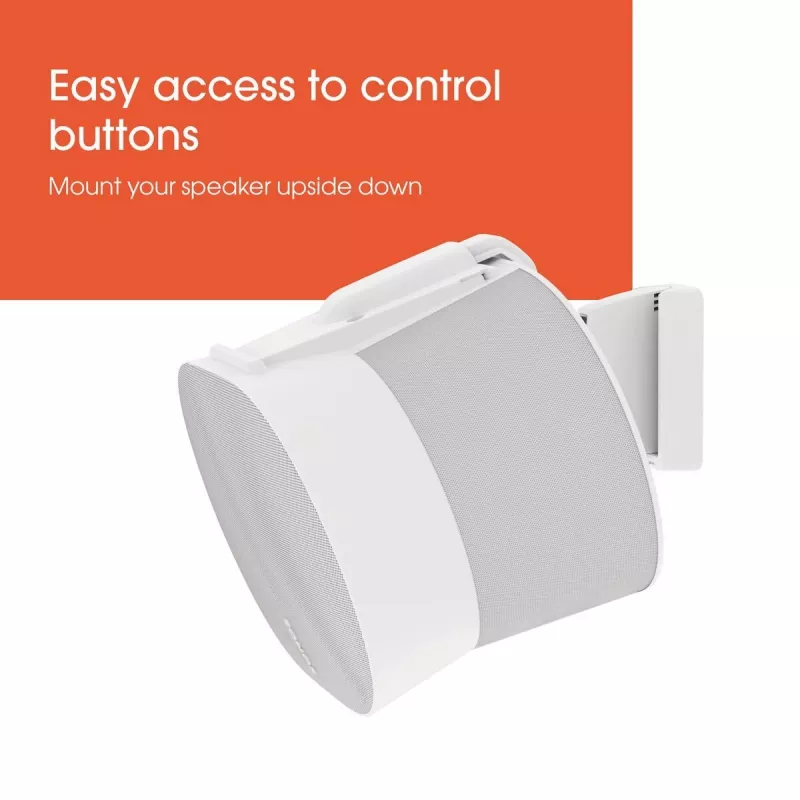 Supporto da parete Vogels | Supporto da parete per diffusore per Sonos Era 300 | Inclinabile, orientabile | Portata massima 7 kg | Bianco