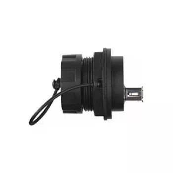 Alcasa IC04-U304 - USB A - nero - femmina - dritto - polibutilentereftalato (PBT) - polivinilcloruro (PVC) - IP65 - IP67 (IC04-U304)