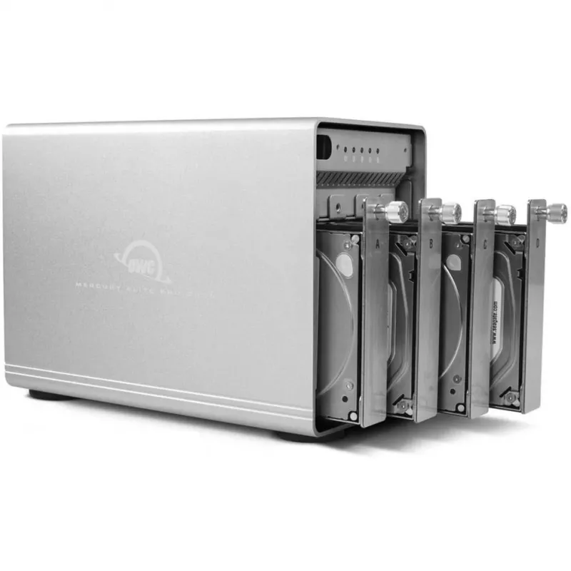 Mercury Elite Pro Quad, box per dischi argento, USB 3.2 Gen 2, RAID Ready