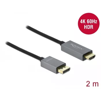 Cavo DisplayPort-HDMI DeLOCK attivo 1.4 4K 60Hz 2m