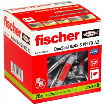 Tassello ad espansione Fischer DuoSeal 8 x 48 S PH TX A2
