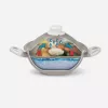 Pentola Pensofal White Diamond Vapsi 24 cm con due manici e coperchio