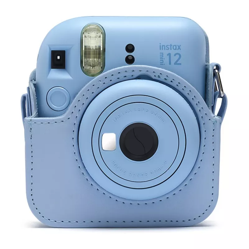 Fujifilm Instax - borsa per fotocamera - similpelle - azzurro pastello - per Instax Mini 12 (70100157188)