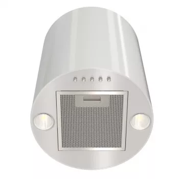 Cappa aspirante MAAN Elba Mini WPB 431 — bianco, corpo in acciaio, controllo elettronico, 120–300 m³/h, ø310 mm, altezza 400 mm