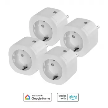 Bundle prese intelligenti Omajin OBU-4SP-SK-01 — confezione da 4 prese intelligenti compatibili Wi-Fi