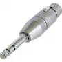 Neutrik NA3FP - adattatore audio - XLR3 (F) su jack stereo (M) (NA3FP)