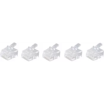Connettore per cavo RJ-12 ShiverPeaks BS72050-5 bianco