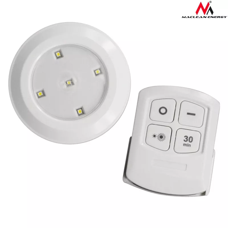 Maclean Energy MCE165 set lampade LED con telecomando, batterie AAA, 6 pz. nel set