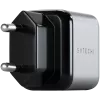 Caricabatterie per dispositivi mobili Satechi ST-UC30WCM-EU — alimentatore AC universale per interni con 1× USB-C, nero/argento