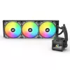 Dissipatore a liquido per CPU All-in-One Sharkoon S60 ARGB – radiatore da 360 mm, 3 ventole PWM da 120 mm, nero