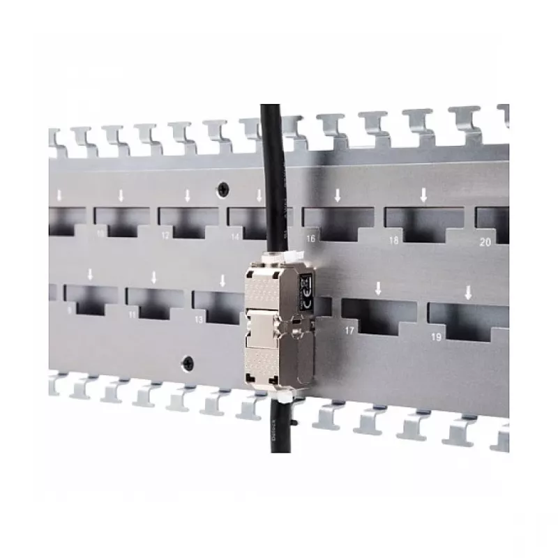 DeLOCK 88198 Connettore per cavo di rete LSA a LSA, Cat.6A STP, senza attrezzi, argento