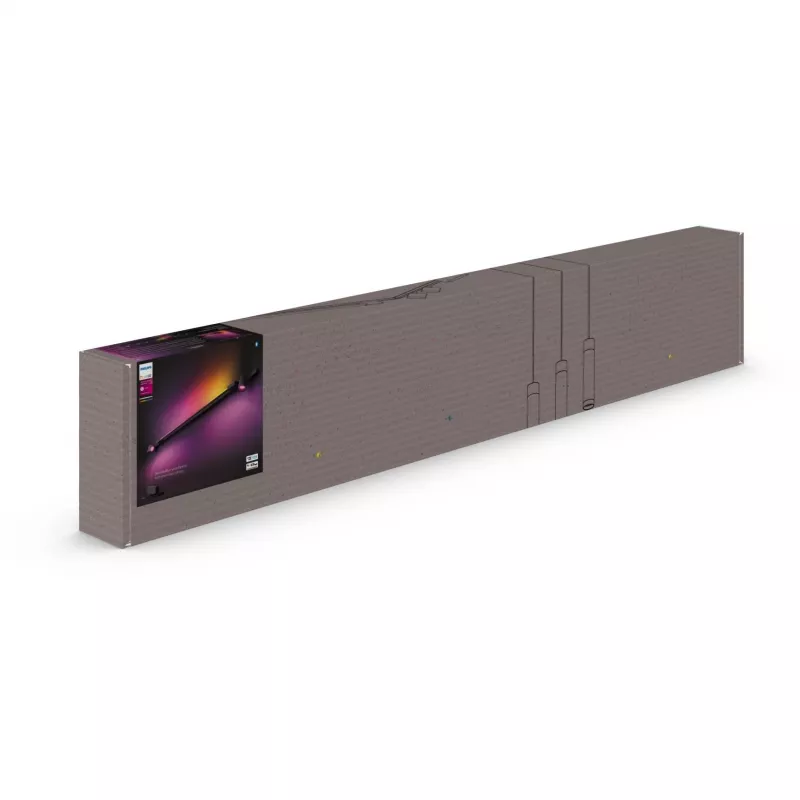 Applique Philips Hue Perifo set base 2 spot Gradient Tube – applique LED smart, 2 spot orientabili