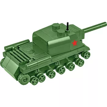 Kit di costruzione Cobi ISU 152 – tema Seconda Guerra Mondiale, 135 pezzi, verde