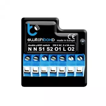 BLEBOX switchboxD - DOPPIO INTERRUTTORE DI PROTEZIONE 230V