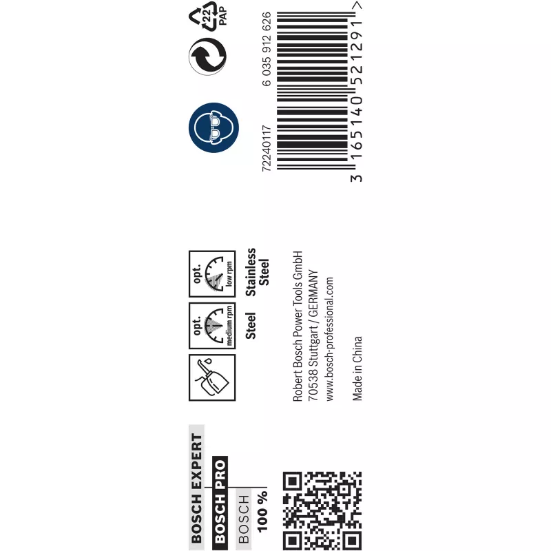 Punta elicoidale HSS Cobalt Bosch 2608585894