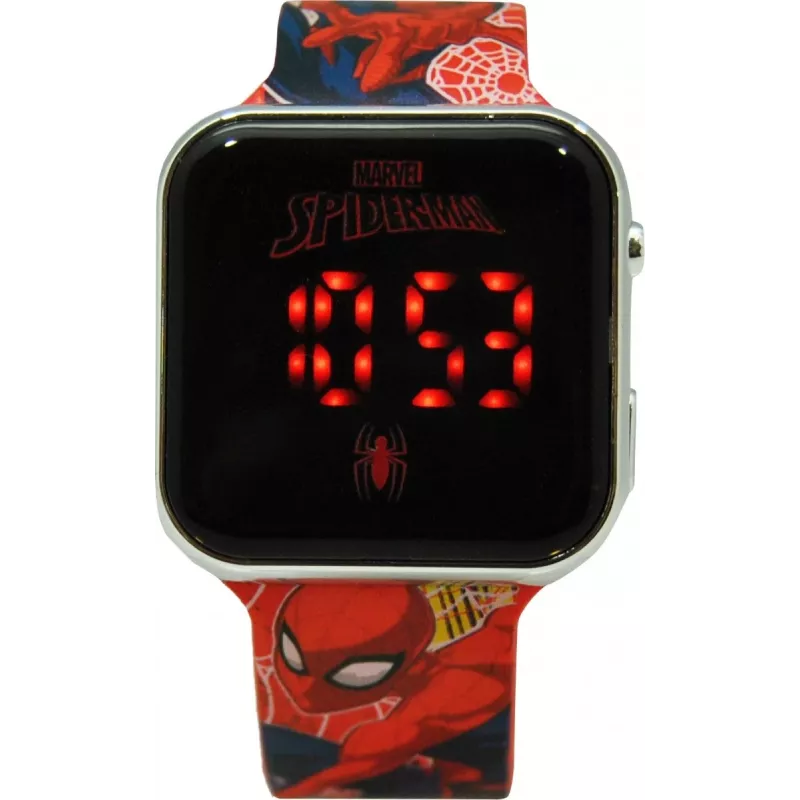 Orologio da polso LED con calendario Spiderman