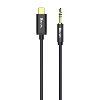 Cavo audio Baseus Yiven USB-C a mini jack 3,5 mm, 1,2 m (nero)