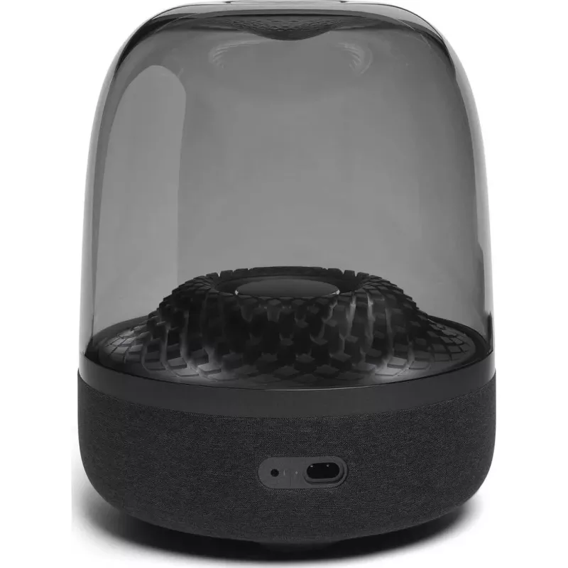 Altoparlante portatile wireless Harman/Kardon Aura Studio 4 — 100 W, 3 driver, 45–20000 Hz, nero/trasparente
