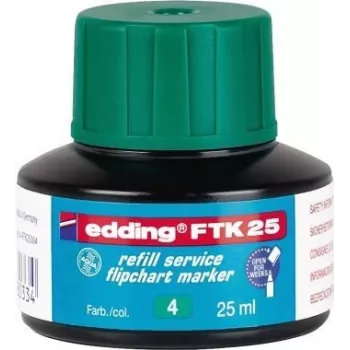 Ricarica per marker Edding FTK 25 verde 25 ml compatibile con Edding 380/383