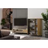 KAMARO 2DD stretto/GŁ rovere ARTISAN VETRINA