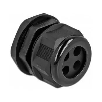 Pressacavo DeLOCK 60383 nero plastica 2 pz.