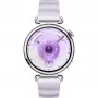 Huawei WATCH GT6 41 mm smartwatch, display tattile AMOLED 3,35 cm (1,32") 466 x 466, GPS, acciaio inossidabile, argento, cinturino in fluoroelastomero viola