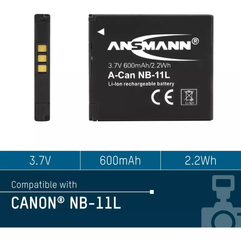 Batteria ricaricabile Ansmann A-Can NB-11L litio-ioni 600 mAh