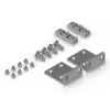 Kit di montaggio Ubiquiti UACC-Rack-Ear-1U grigio acciaio zincato
